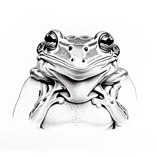 Frog In The Style Of Adams Creation