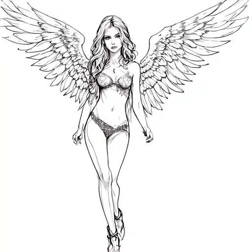 Sexy Girl Dark Angel