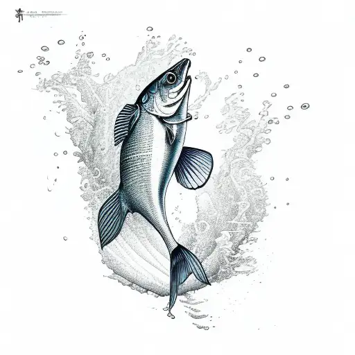 A Fish Jumping Out Of Water