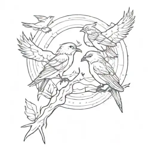 Birds Of A Feather Inspired Sunset