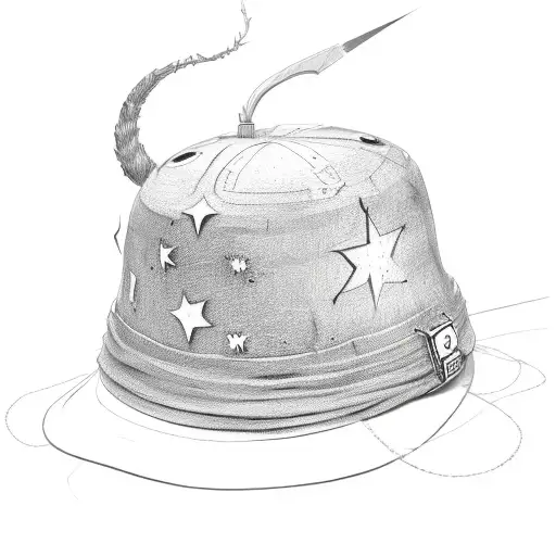 Starw Hat With A Little Scar Under It
