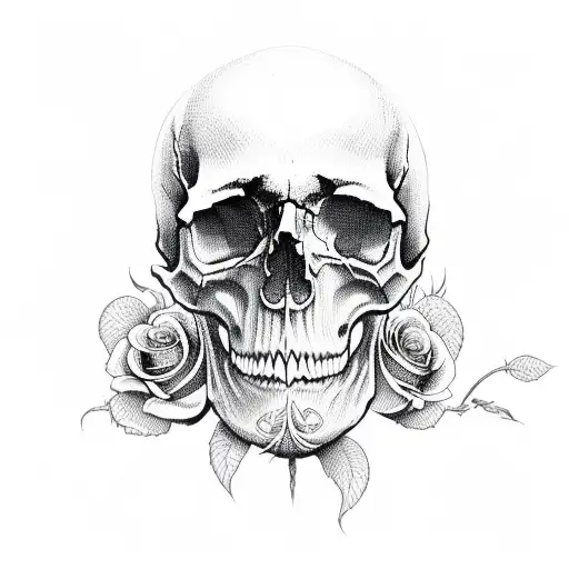 Skull And Roses