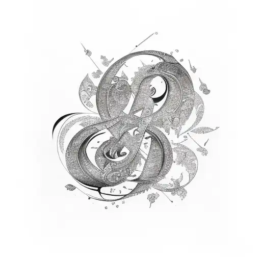 The Name Harmony In Calligraphy Script Feminine With Something