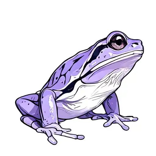 Purple And Teel Simple Tree Frog