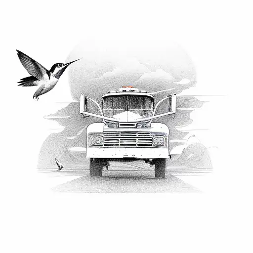 Truck And Hummingbird