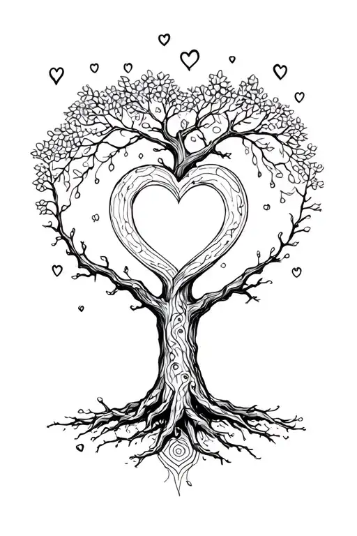 Tree Time Love Heart