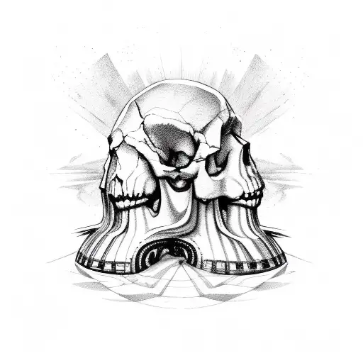 Pharaoh And A Skull