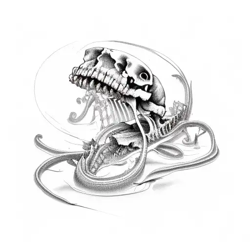 Moral Eel Skeleton