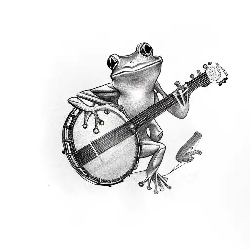 Frog Strumming Banjo
