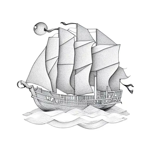 Paper Boat Pirate Ship