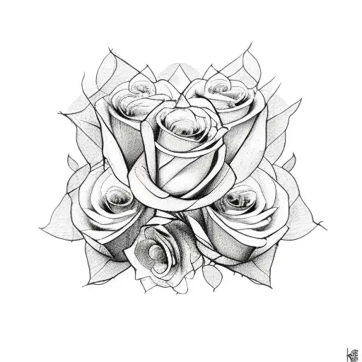 Guitar With Notes And Angle With Roses