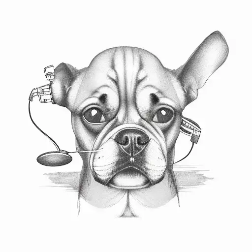 Music Player And Dog