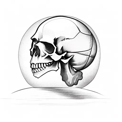 Skull With Basketball