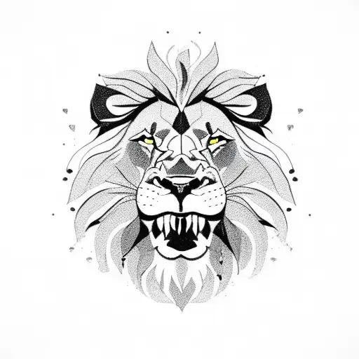 Lion With Joint In Mouth