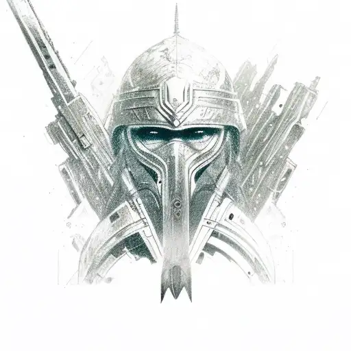 A Warrior Princess Wielding A Futuristic Weapon In A Post-apocalyptic Landscape