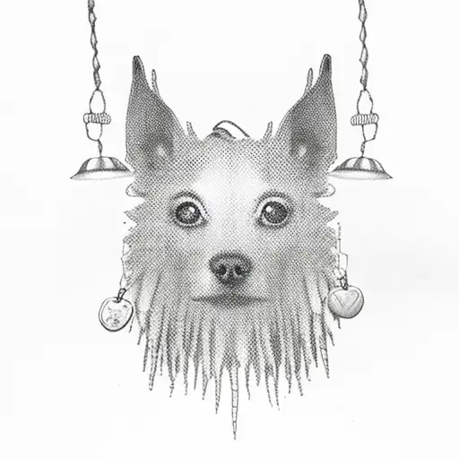 Willow Tree With Dog Tags Hanging