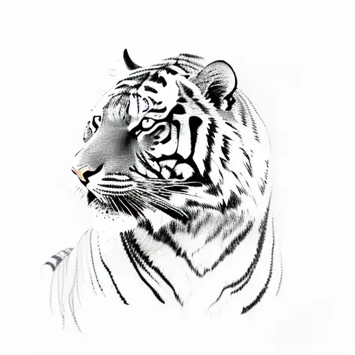 Tiger Wearing Venom Symbiote