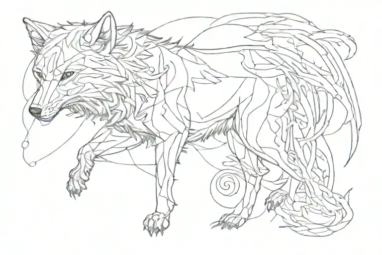 Wolf Having Hidden P Inside It