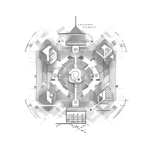 Abstract Trashpolka Design Incorporating Stock Market Graphs And Charts