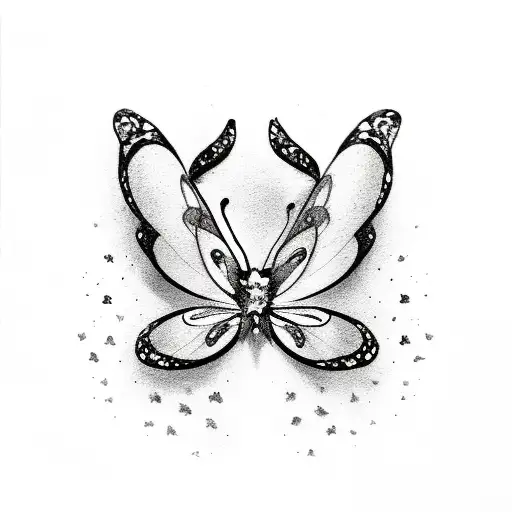 The Word Natalie With Little Butterflies