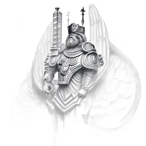 Chess Pieces Forming The Word 'Angeles' In A Sketch Style