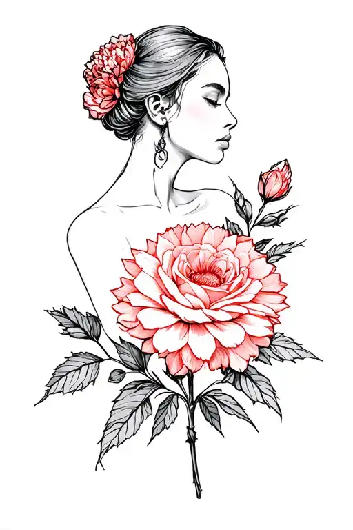 Rose Aster Marigold Feminine Strong Independent Woman