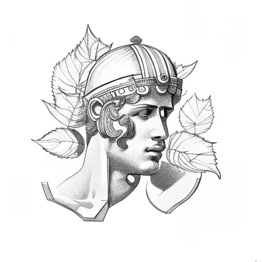 Roman Apollo With Leaves