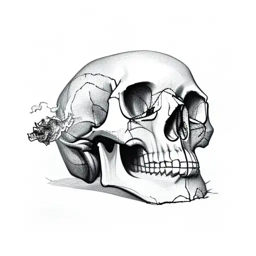 Smoking Out Skull