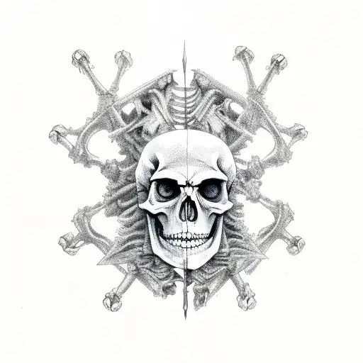 Midieval Skeleton In Power