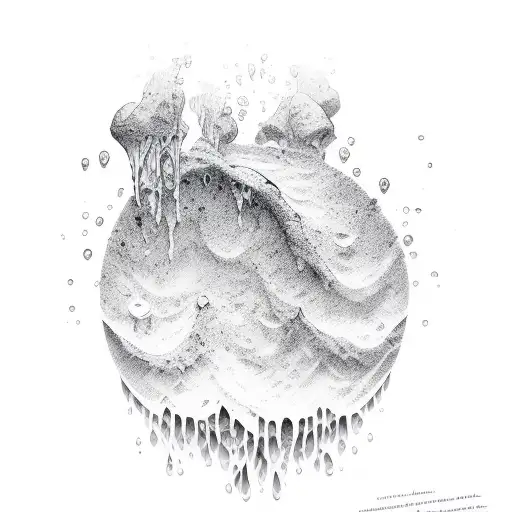 Drop In Water With Ripples And Word Splash In Water Font