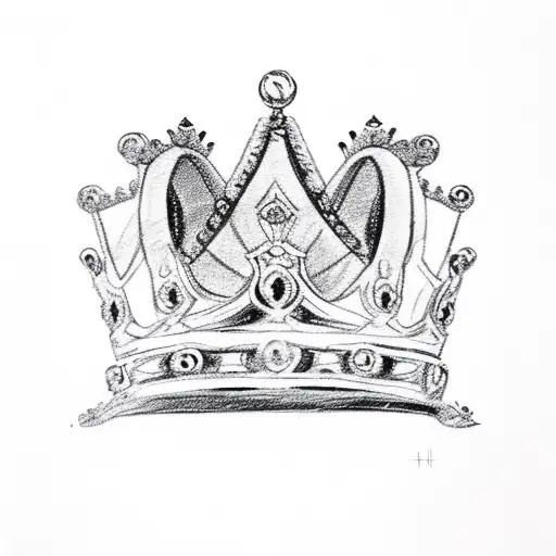 Silhouette Of Kings On Throne Wearing Crown