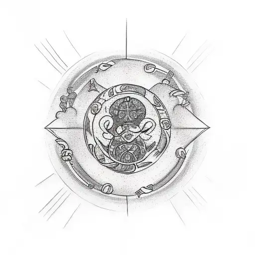 Create A Tattoo Design That Represents The Love For Sons And Incorporates The Vegvisir Symbol