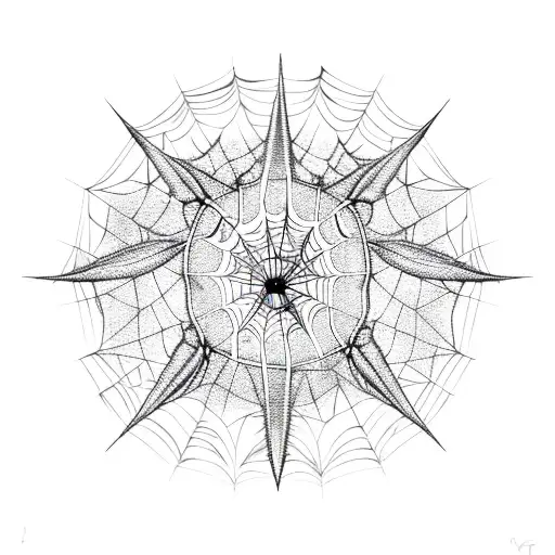 Spider Web Crescent Moon Dream Catcher