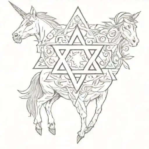 Horse Cards Star Of David