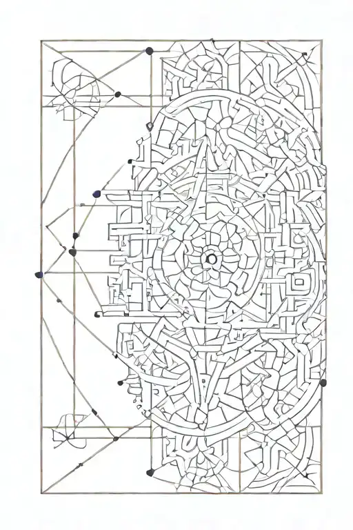 Intricate Geometric Pattern Incorporating Quotes About Inner Strength And Resilience