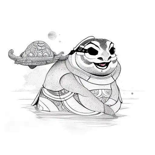 Wise Yogi Turtle Like Master Oogway