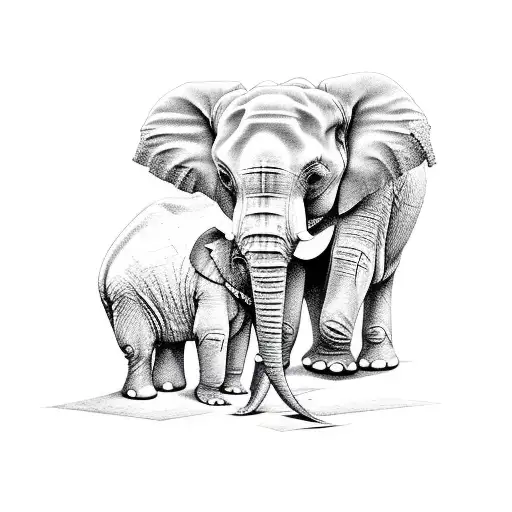 Elephant And Koala On A Tight Rope