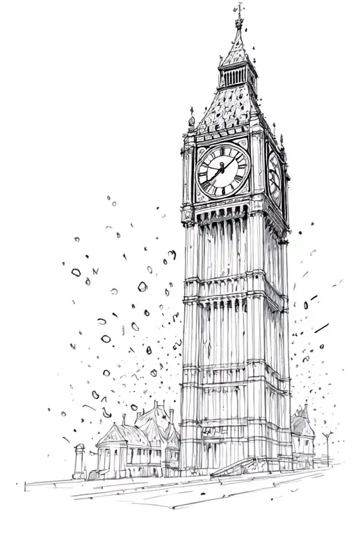 Clock Tower Fading Away