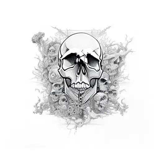 Skull With A Chaotic Mind