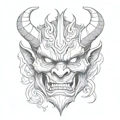 A Oni Demon Mask