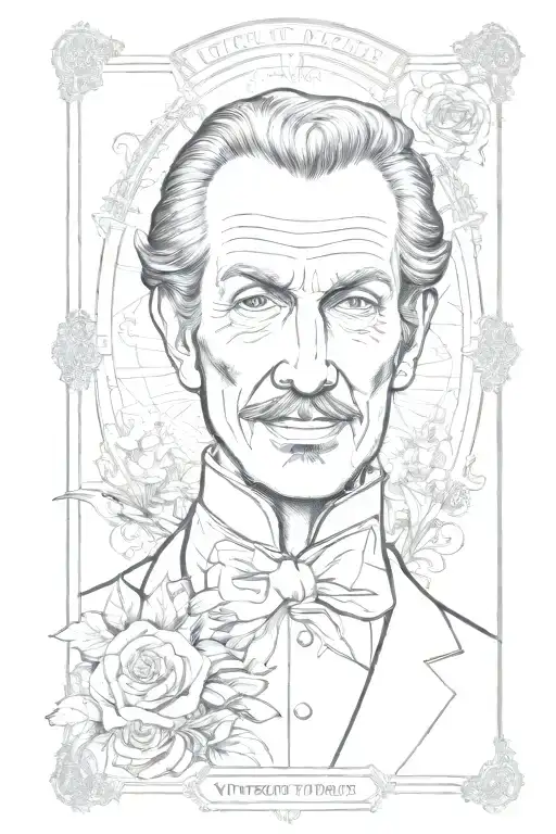 Vincent Price Tarot Card Design
