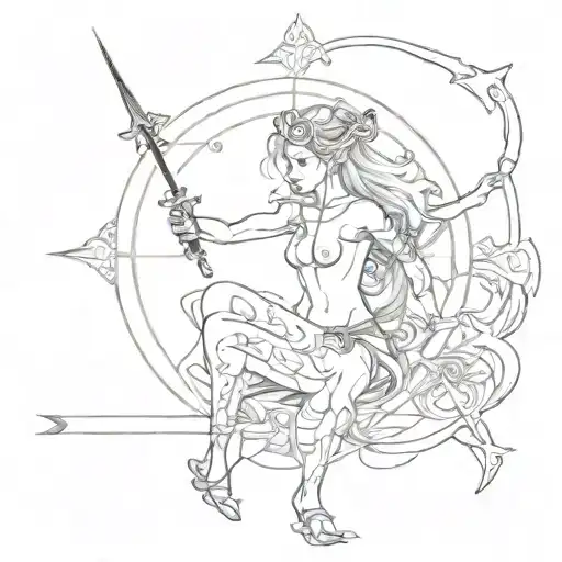 I Want A Tattoo With The Zodiac Signs Sagittarius And Cancer