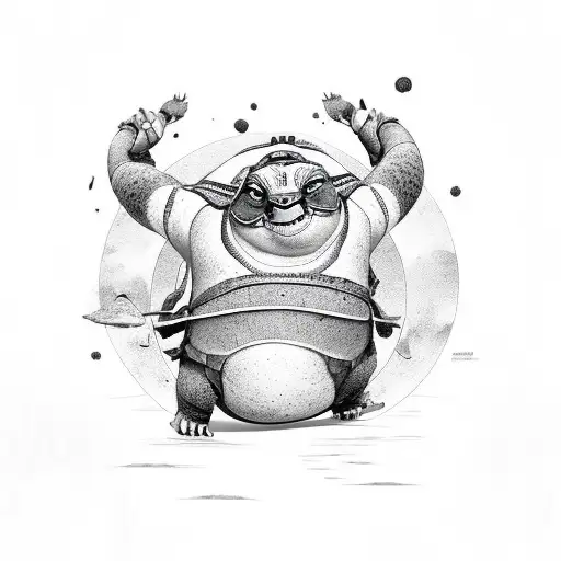 Wise Yogi Turtle Like Oogway In Kungfu Panda