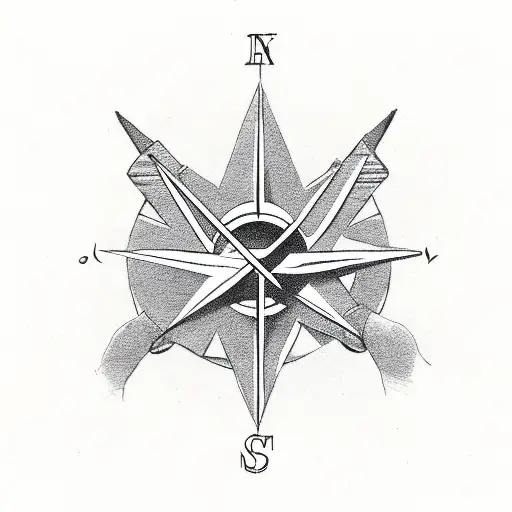 Pocket Compass With Dove And A Rosary