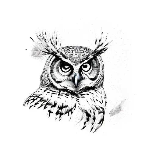 An Owl Dj Mixing Music At A Party