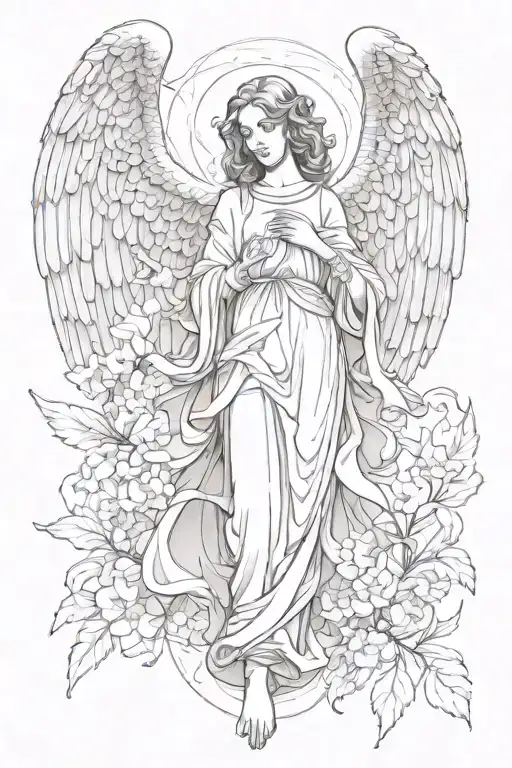 Guardian Angel In Realism Style