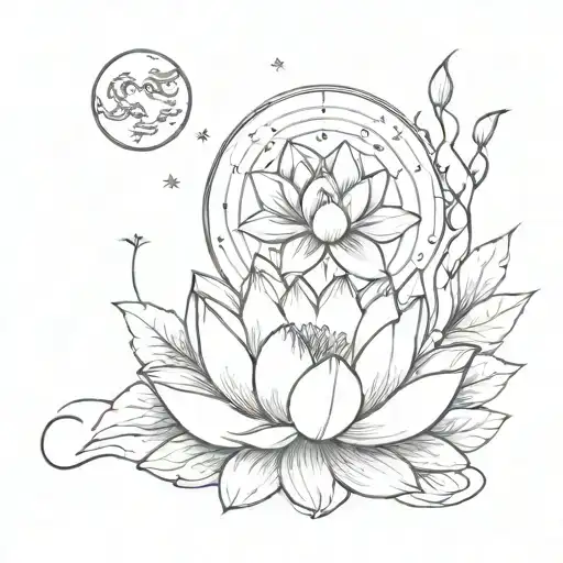 Lotus And Moon On The Other