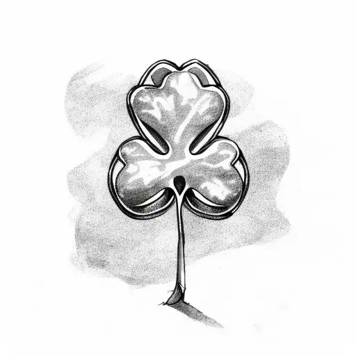 Shamrock With Irish Flag And Thin Blue Line Flag