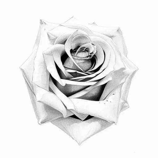 Rose With Diamond Shape