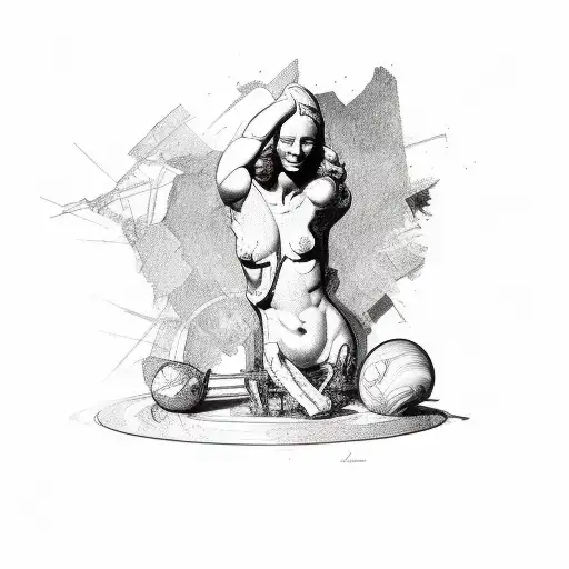 Venus Of Milo Body With Broken Parts